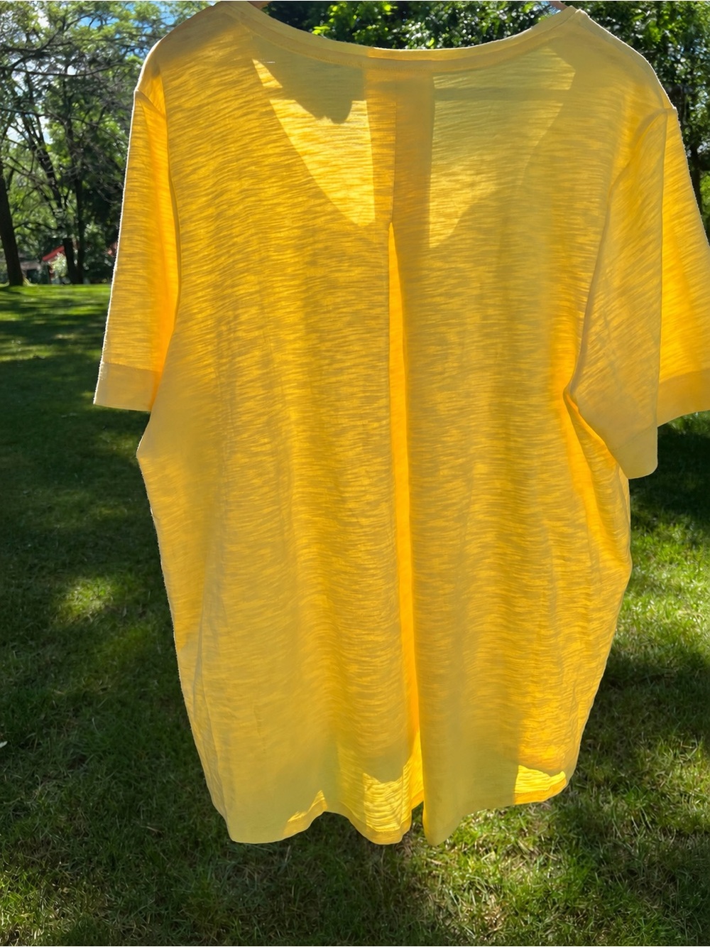 Chico’s Tee V-neck coastal grandmother resort wear summer Minimalist casual NWT - Picture 3 of 5